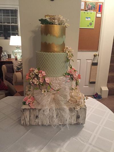 Sister's wedding cake - Cake by Sparetime