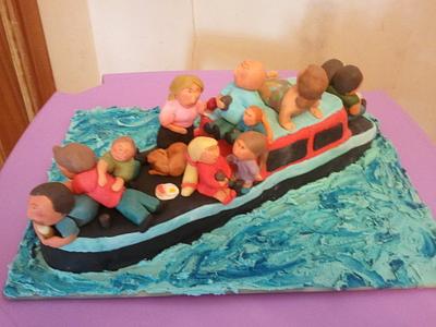 Canal boat - Cake by VivaVCakes