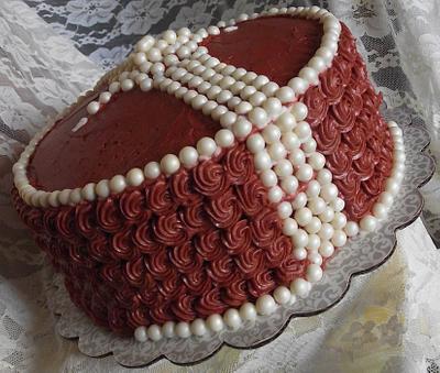 An Icing Color Adventure and/or Who went Nuts with the Edible Pearls? - Cake by Rene'