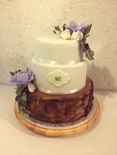 Wood and flowers - Cake by ZuzanaHabsudova