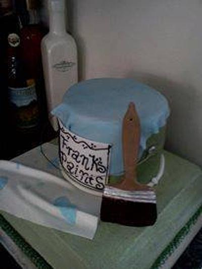 Paint can cake - Cake by Charise Viccarone~ The Flour Bouquet Co.