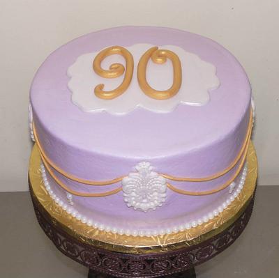 90th Birthday Cake - Cake by DaniellesSweetSide