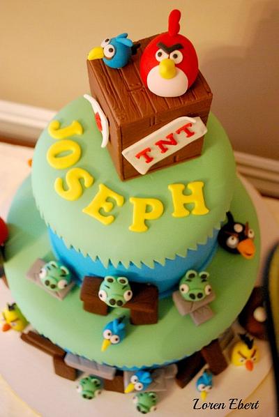 Angry Birds Cake! - Cake by Loren Ebert