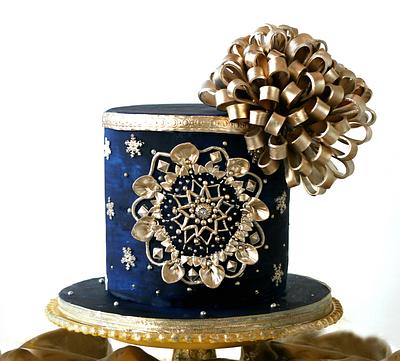 Christmas Ornament Cake!! - Cake by Eva Salazar 