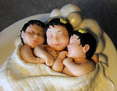 Three is good company - Cake by Anna Mathew Vadayatt