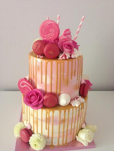 Pink&gold - Cake by Petra_Kostylkova
