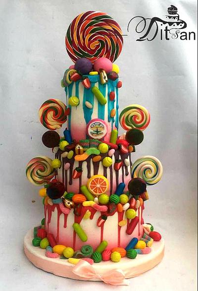 Candy party - Cake by Ditsan
