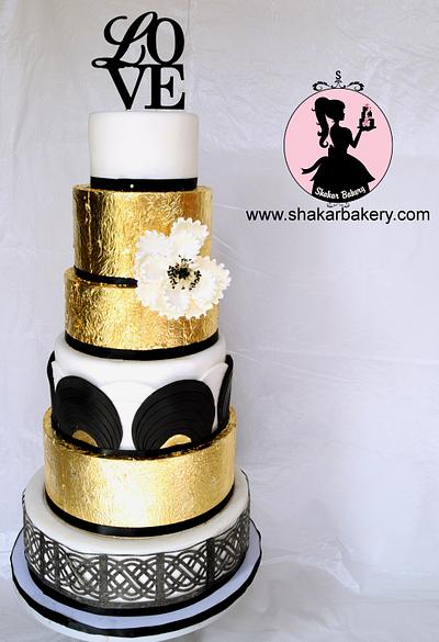 Art Deco Wedding Cake - Cake by Shantal