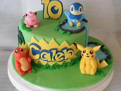 pokemon birthday cake  - Cake by nikki scott