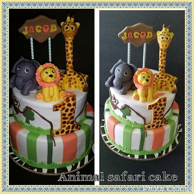 animal safari cake - Cake by Friesty