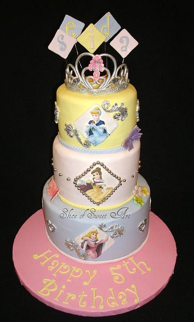 Disney Princess Birthday - Cake by Slice of Sweet Art