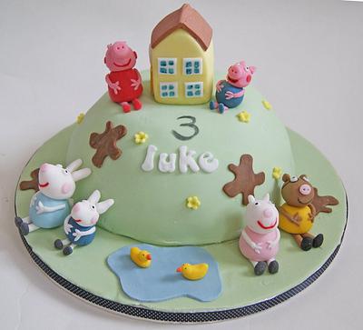 Peppa Pig Cake! - Cake by rosiescakes