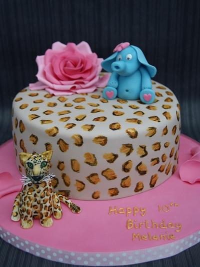 Leopard Print Birthday Cake - Cake by Emma