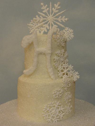Winter wedding - Cake by Justbakedcakes
