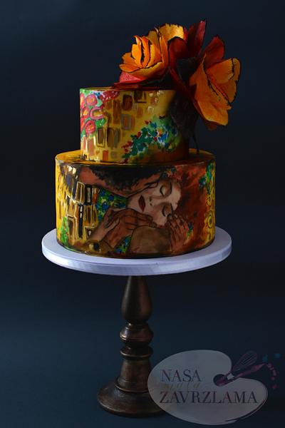 Klimt's ''The Kiss'' Cake - Cake by Nasa Mala Zavrzlama