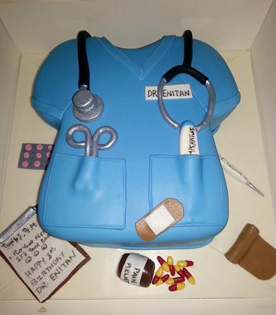Hospital scrub - Cake by Millyscakes