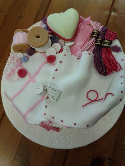 My sewing basket - Cake by SueC