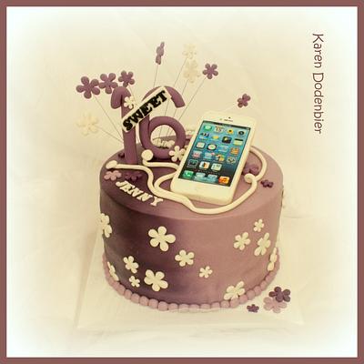 iPhone for the other twin! - Cake by Karen Dodenbier