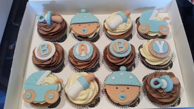 baby shower cupcakes - Cake by Heathers Taylor Made Cakes