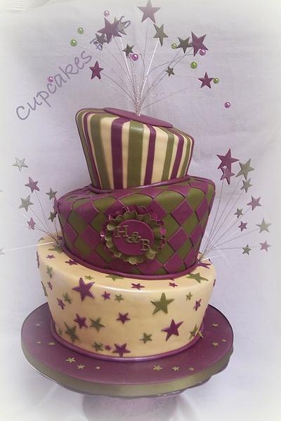 Wonky Wedding Cake - Cake by Janice Baybutt