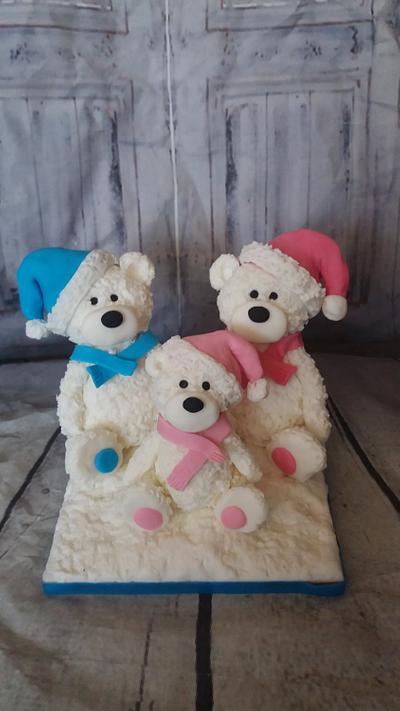 Family bear 💙 - Cake by Petra