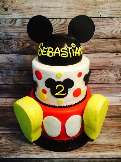 Mickey Inspired Cake - Cake by Lily White's Party Cakes