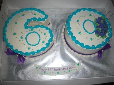 60th Birthday Cake - Cake by caymancake
