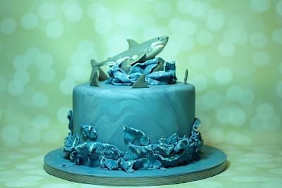SHARK !!!!! - Cake by Simone van der Meer