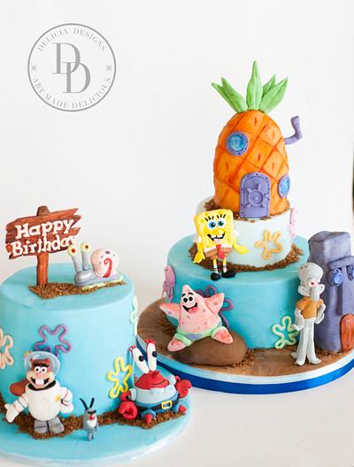 Spongebob and Friends - Cake by Delicia Designs