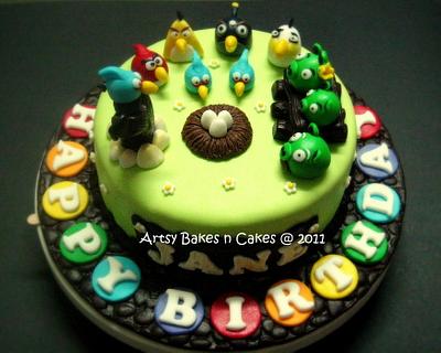 Angry Birds Cake - Cake by Joelyn Wong