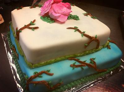 Vine wedding cake - Cake by Lisa Zaehler-  Z Kitchen Zink Cakes