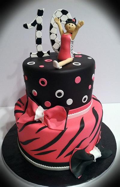 Zebra gymnastics cake - Cake by Skmaestas