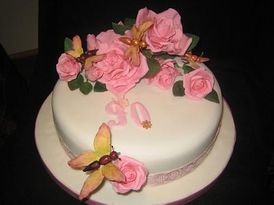 90th Birthday Cake - Cake by minkyman