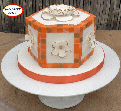 Hexagonal Cake - Cake by Sweet Fusion Cakes (Anjuna)