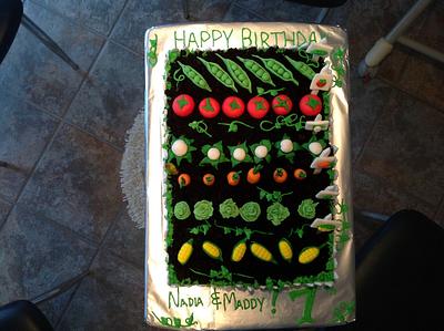 Garden party birthday cake - Cake by Mycakeworks