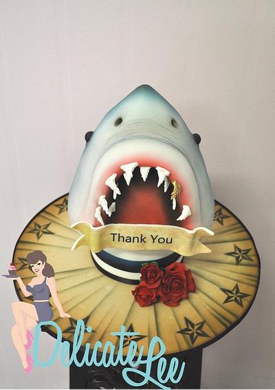 Shark Love and Thanks (Luke Wessman) - Cake by Delicate-Lee
