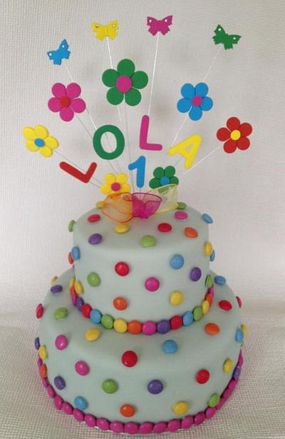Smartie Birthday Cake - Cake by Eileen 
