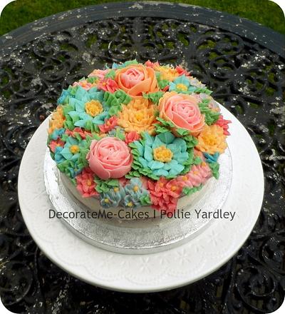 Spring Butter cream Cake - Cake by DecorateMe-Cakes 