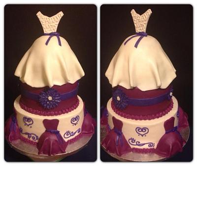 Wedding Dress Bridal Shower - Cake by Tracy's Custom Cakery LLC