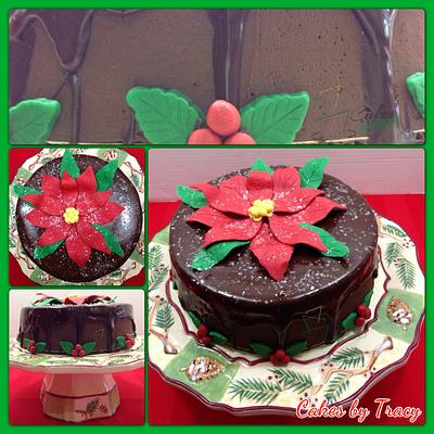 Poinsettia Cake - Cake by Tracy