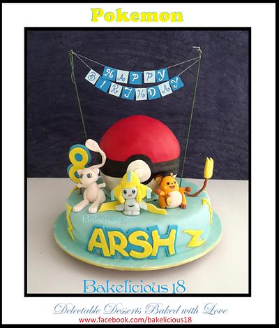 Pokemon Themed Cake - Cake by Bakelicious18