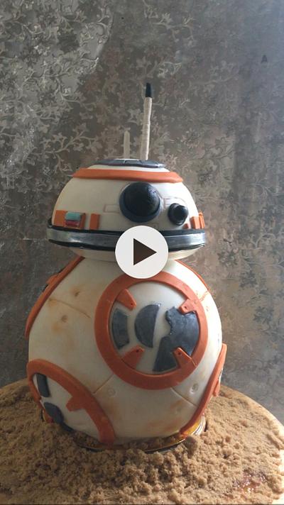 Spinning BB-8 Star Wars  - Cake by Friesty
