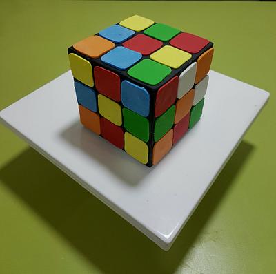 The Rubik's Cube  - Cake by Michelle's Sweet Temptation