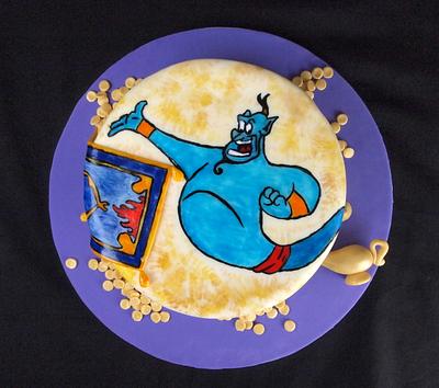 Hand Painted Genie Cake - Cake by Cakes By Kristi