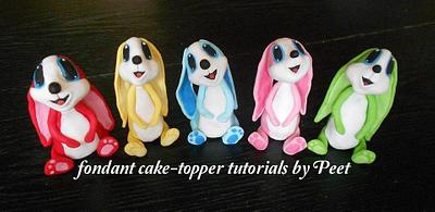colorfull bunny's - Cake by Petra