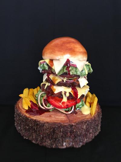 Burgercake - Cake by Dilek Dağlı
