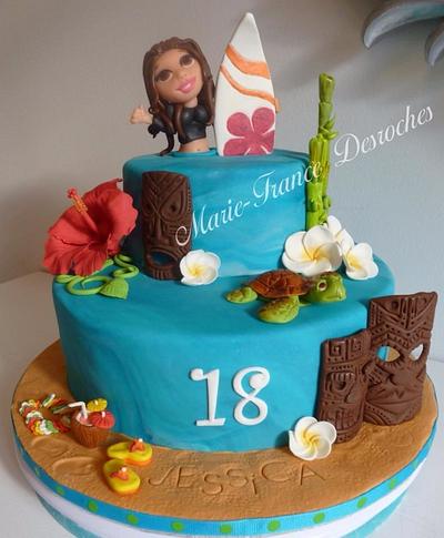 Surf in hawai - Cake by Marie-France