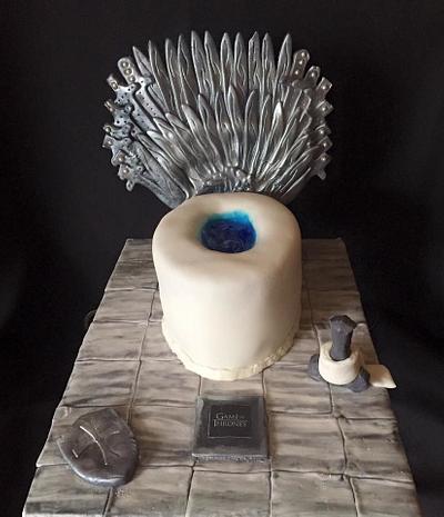 Sitting on his Game of Thrones, throne! :D - Cake by beth78148