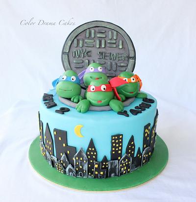 Ninja Turtle  - Cake by Color Drama Cakes