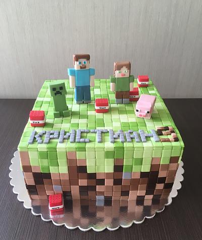 Minecraft cake - Cake by sansil (Silviya Mihailova)